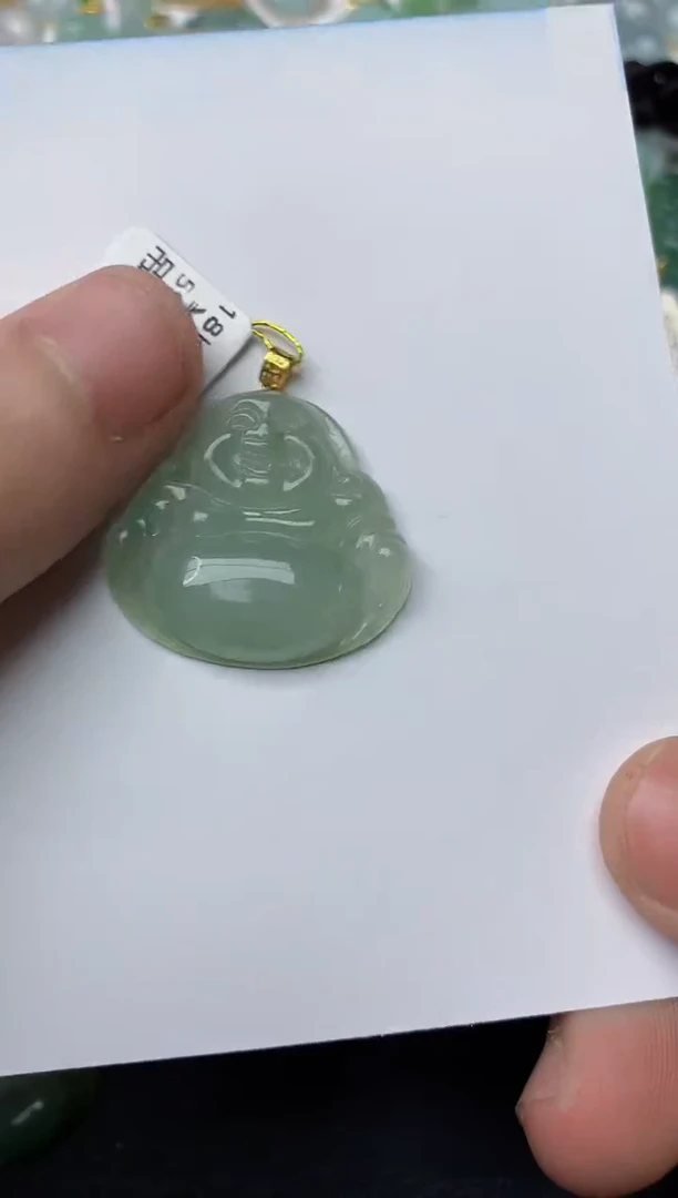 【闪购商品】翡翠颈饰18K金镶嵌10.........