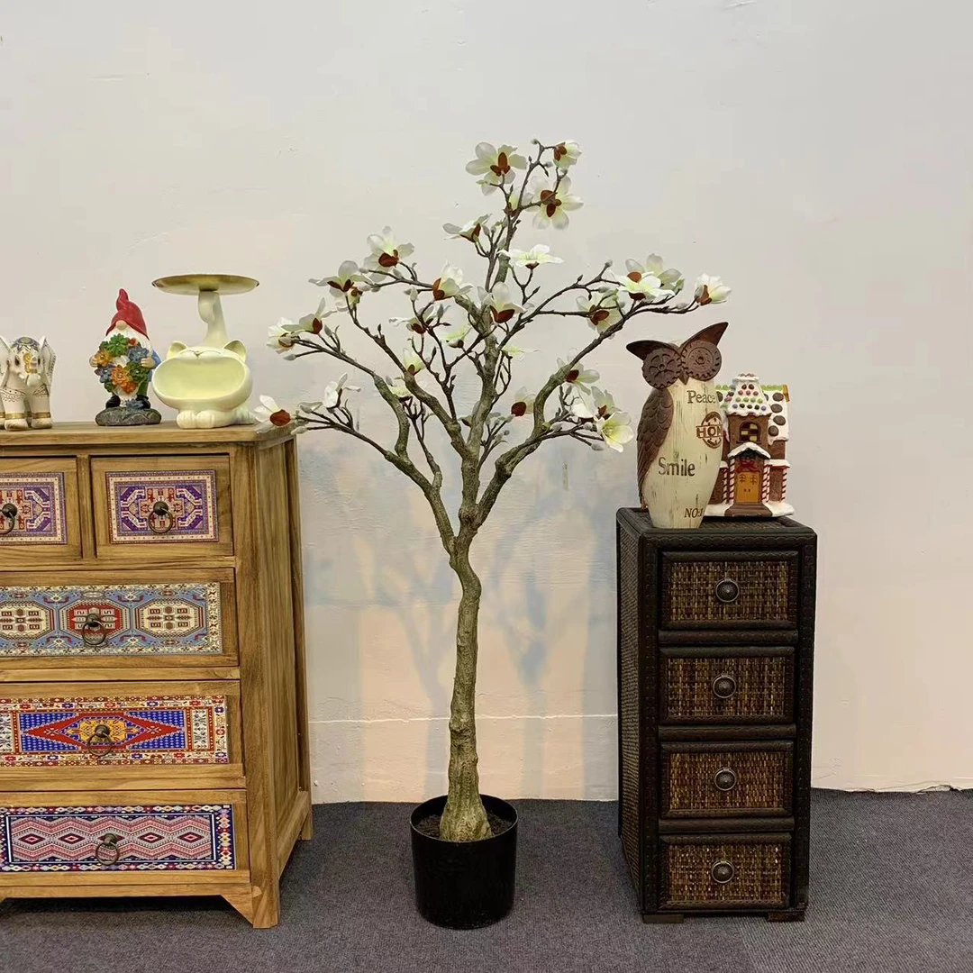 仿真绿植盆景玉兰花树