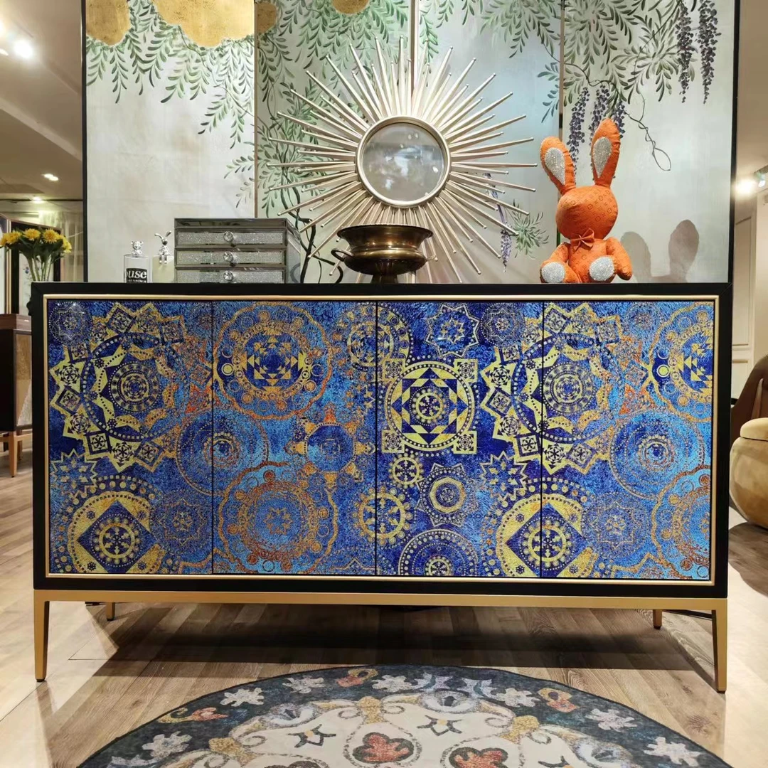 太阳之神轻奢四门鞋柜餐边柜客厅门厅装饰柜家用大容量隔断