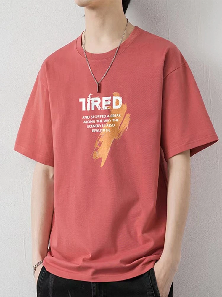 39宽松#直播按编号拍下#欧版宽松夏季印花情侣百搭短袖简约休闲