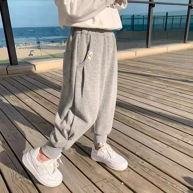 男童裤子春秋款宝宝卫裤秋季外穿男孩秋装儿童运动裤小童休闲裤潮