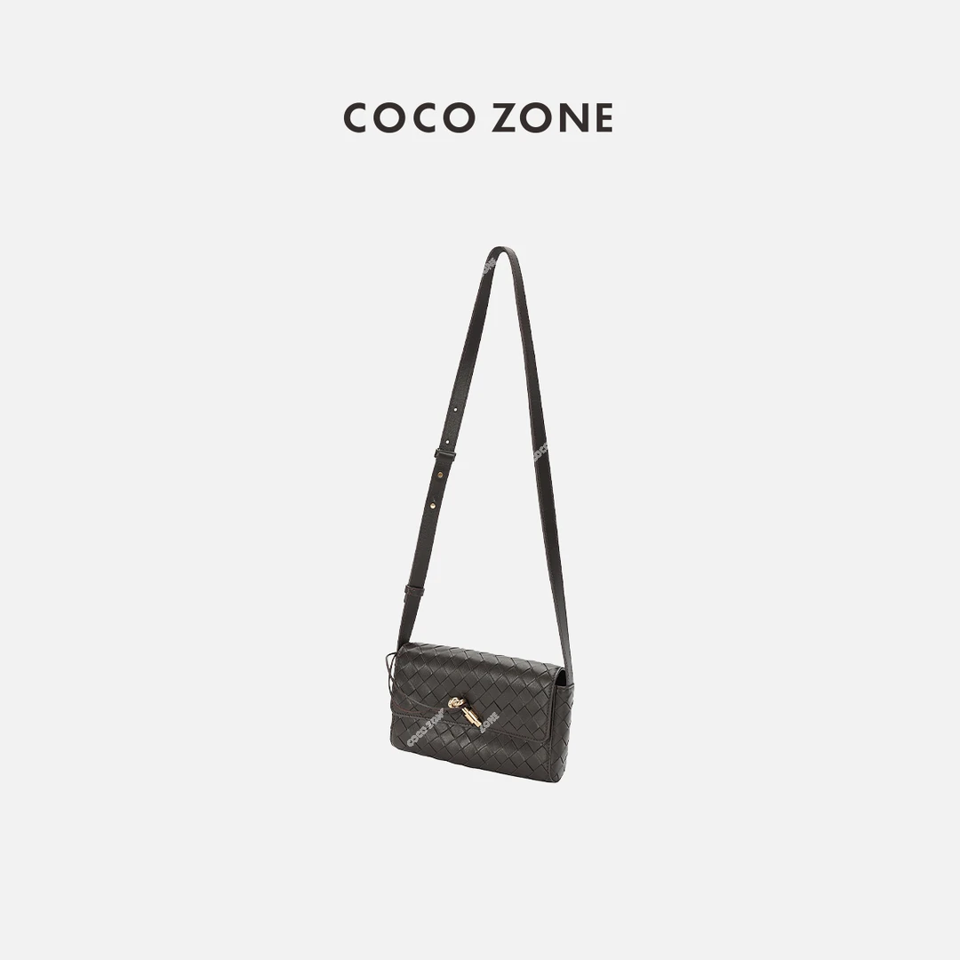 COCO ZONE 刘一一 时尚小方包高级感编织包单肩斜挎包23C30497