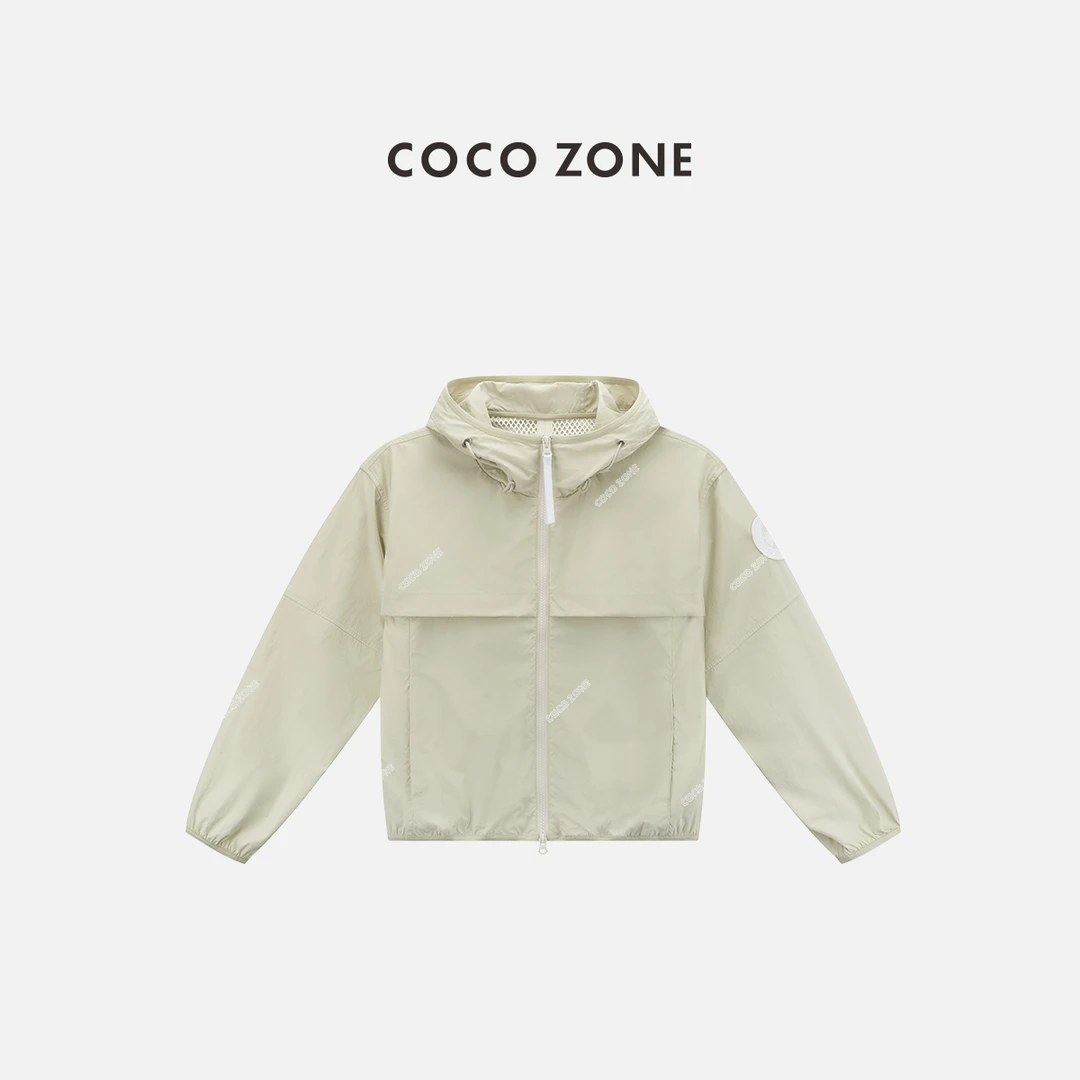 COCO ZONE 刘一一"本期C位"时尚休闲双拉链连帽长袖外套 CC1B1365