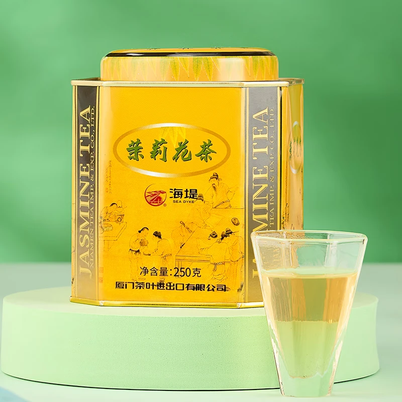 海堤茉莉花茶浓醇浓香型烘青茉莉花香冷泡茶口粮茶叶XJT510罐装