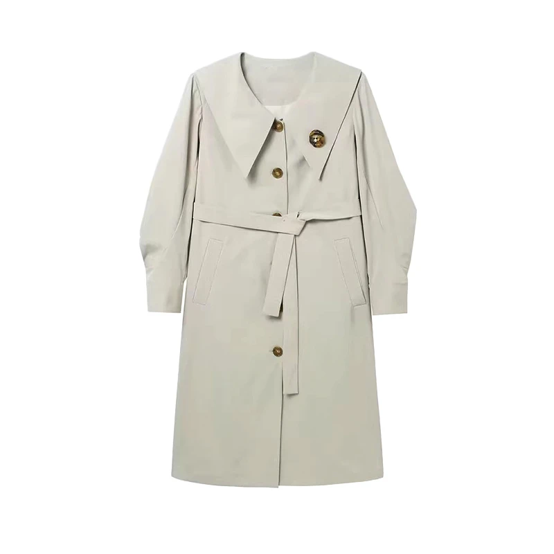 Z162优雅大翻领风衣