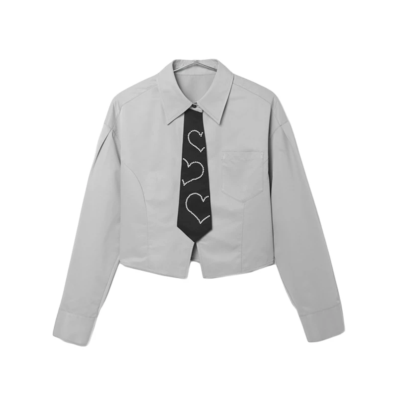 Z249时尚拼接衬衫