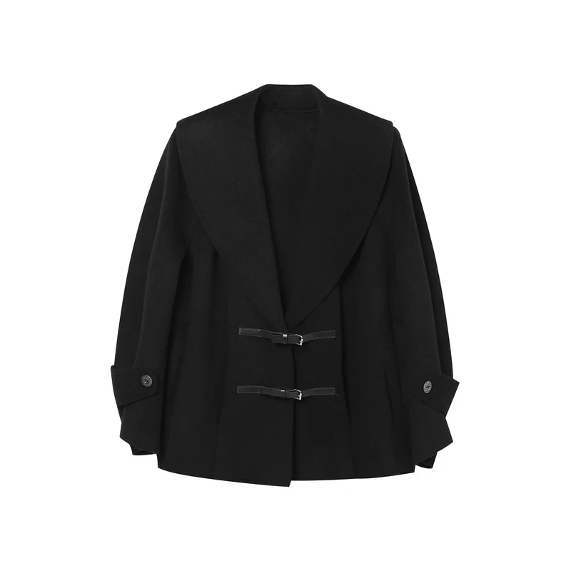 L526   廓形感双面呢大衣