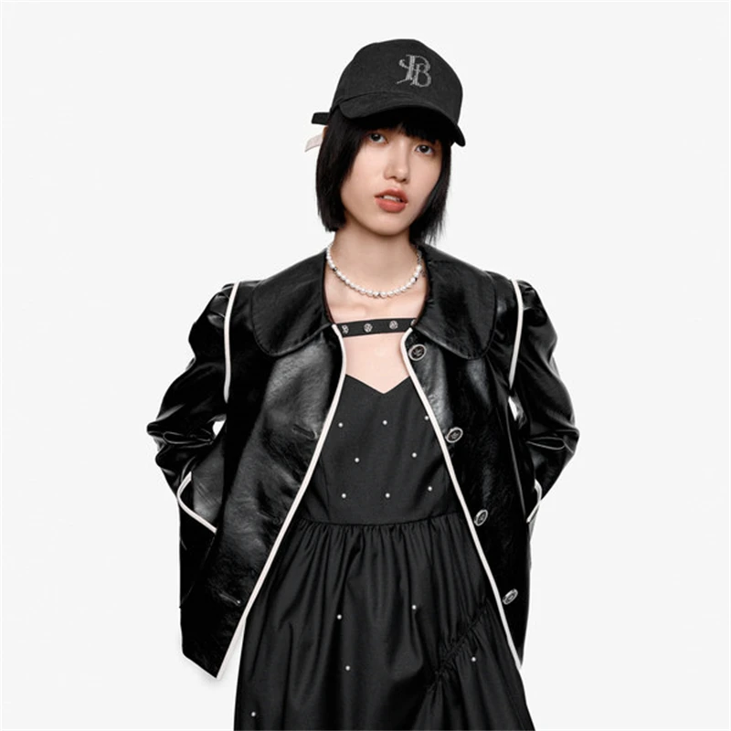 Z199仙潮风PU外套