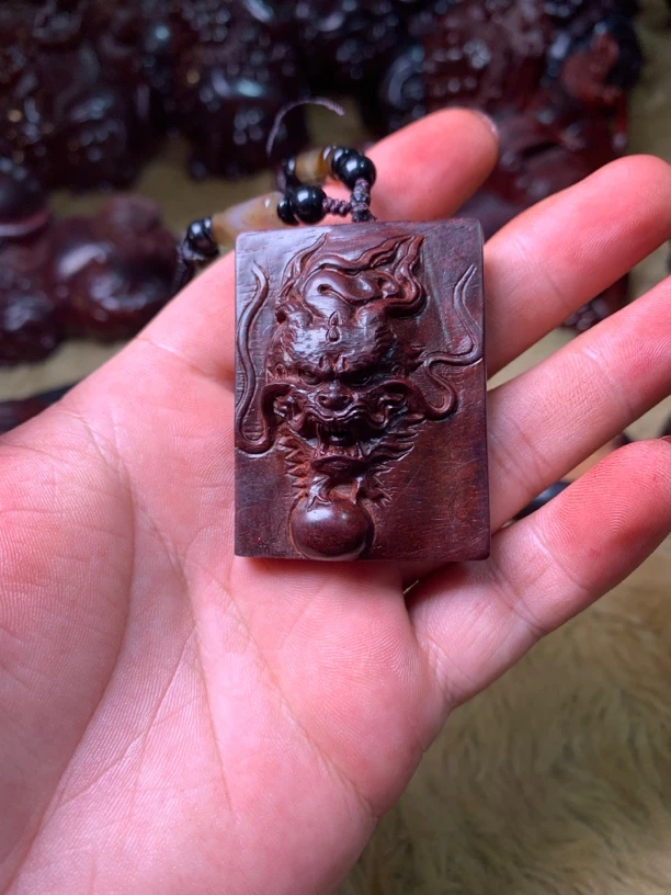 印度小叶紫檀龙头牌生意兴隆檀香紫檀