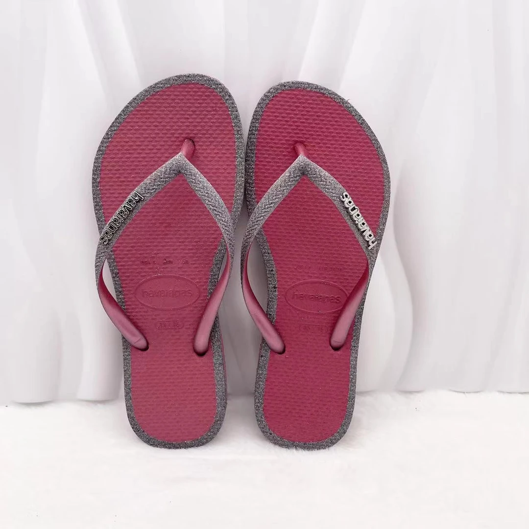 havaianas人字拖slim glitter contour闪粉夹脚拖鞋平底时尚舒适