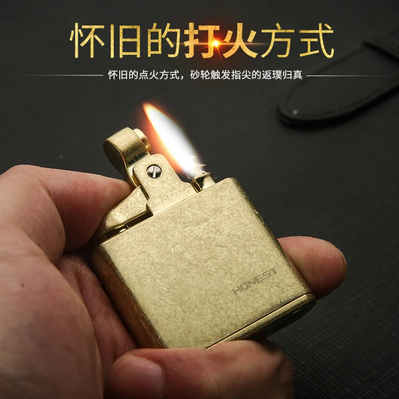 百诚谢尔比磕头机高档经典按压式老式复古怀旧创意点火便携网红