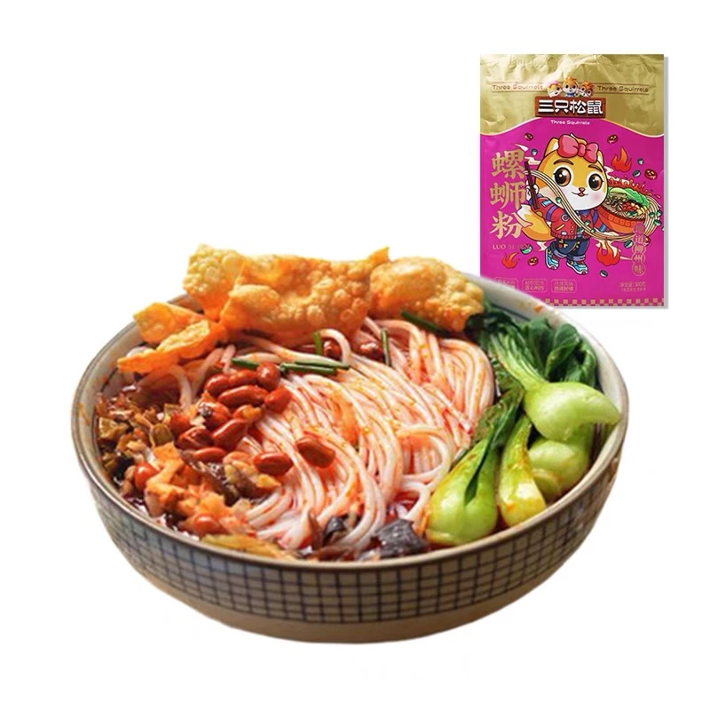 【三只松鼠】螺蛳粉300g柳州风味螺蛳粉米线粉早餐粉面速食米面包邮