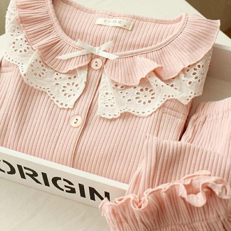 家时光春秋月子服产后哺乳睡衣产妇专用女孕妇春夏季家居服套装