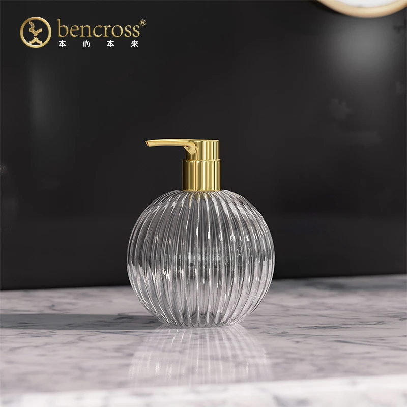 bencross/本心本来按压式洗手液瓶带洗手液补充装酒店轻奢按压瓶