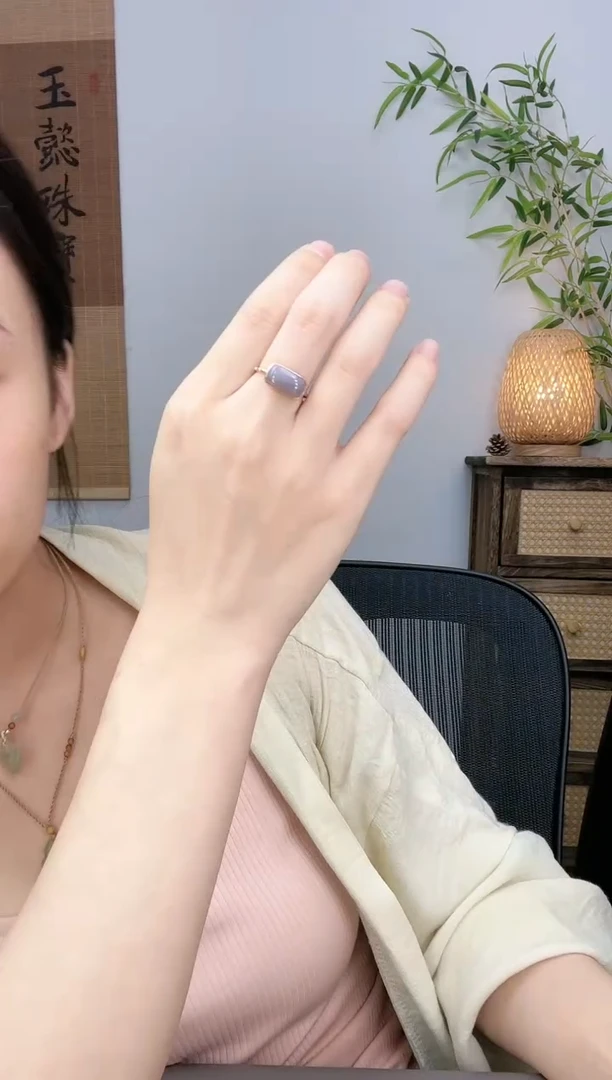 【闪购商品】和田玉耳饰银S925镶嵌烟紫