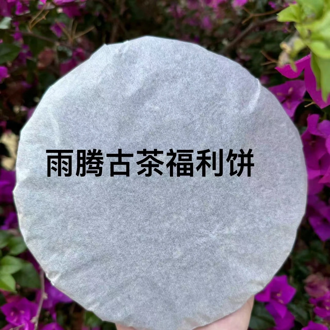 雨腾小号-ZC老易武远年紫芽贡饼古树普洱茶357g/饼 生茶