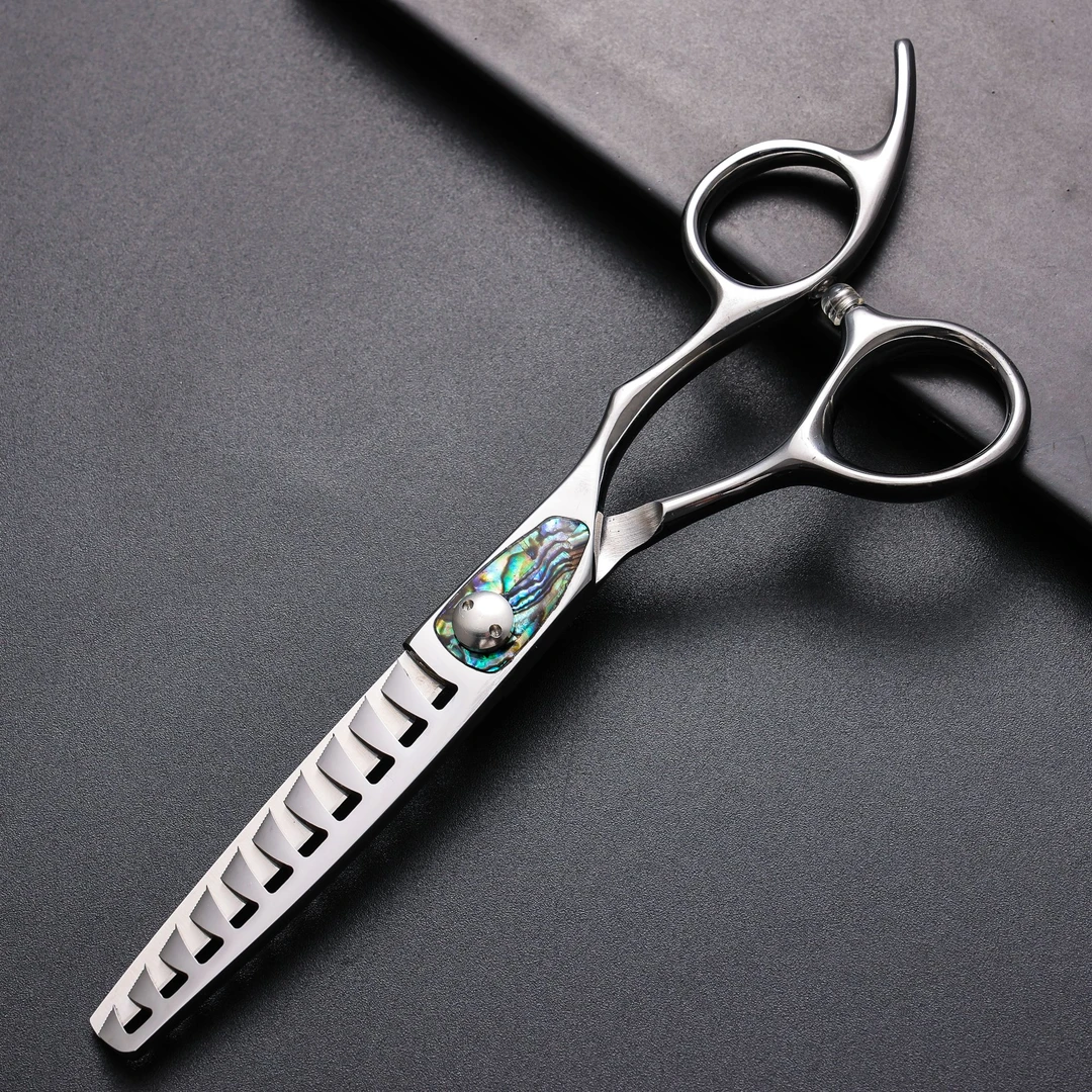 G036工厂店谷川纫大鲨鱼6寸常规牙剪无痕牙剪鱼骨剪型师专用剪刀