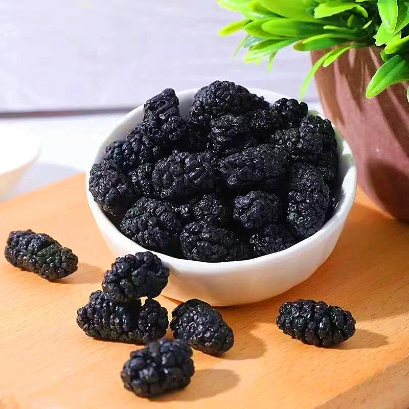 新疆特产 农家头茬营养原味饱满黑桑葚干新货无沙免洗1000g  散装