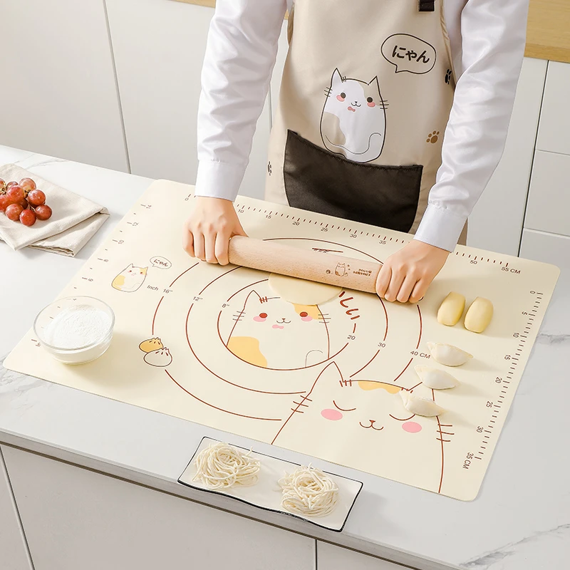 deHub揉面垫加厚硅胶家用厨房带刻度加大包饺子面垫面板和面垫子