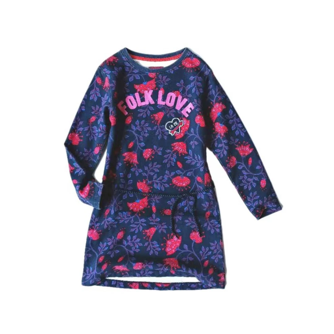 卫衣连衣裙印花长袖秋冬女童时尚时尚儿童