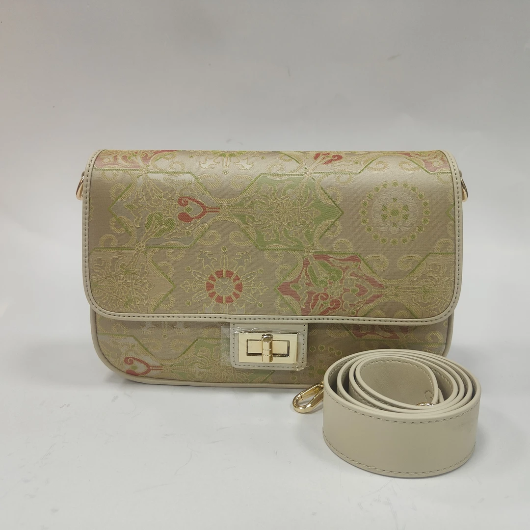 GZ 宋锦【繁星点点】枕头包花位随机民族风气质女士手提斜跨女包1