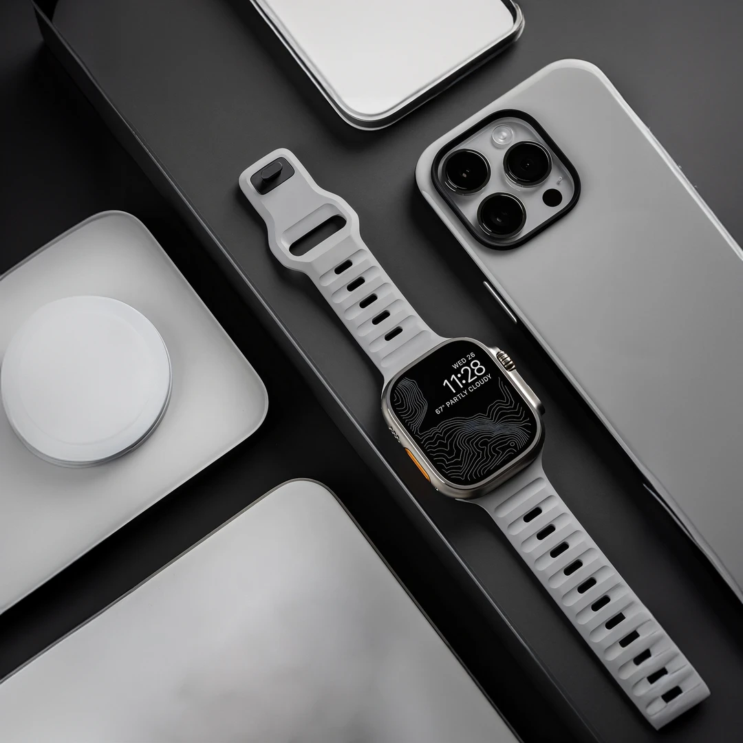 适用iwatchS9表带s7硅胶运动防水S10苹果手表Ultra高级s8夏se创意