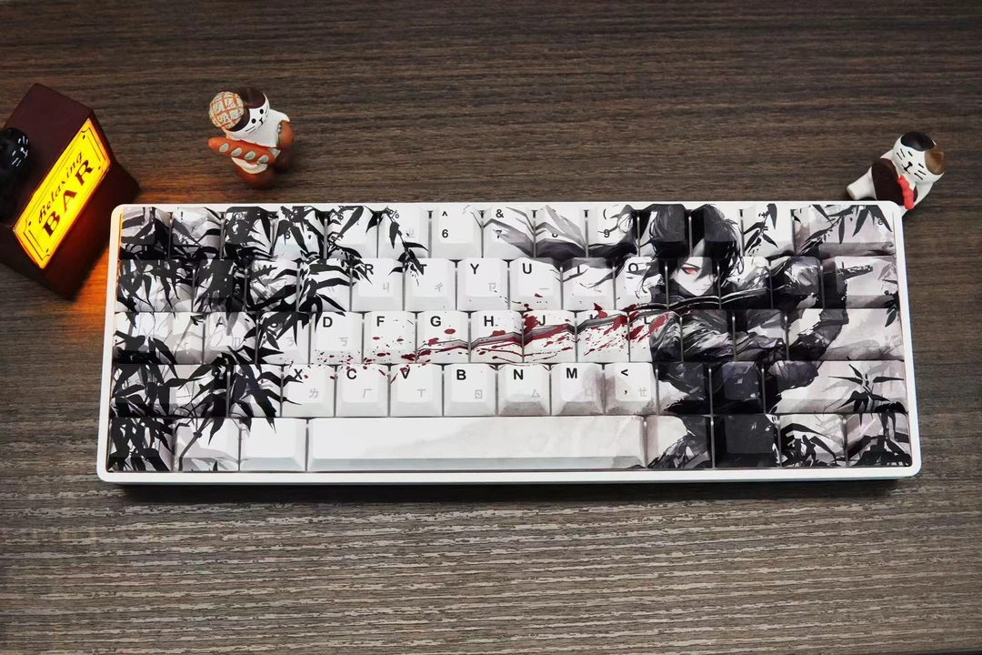 【见血】键帽原厂高度pbt材质热升华个性创意国风武侠水墨风键帽