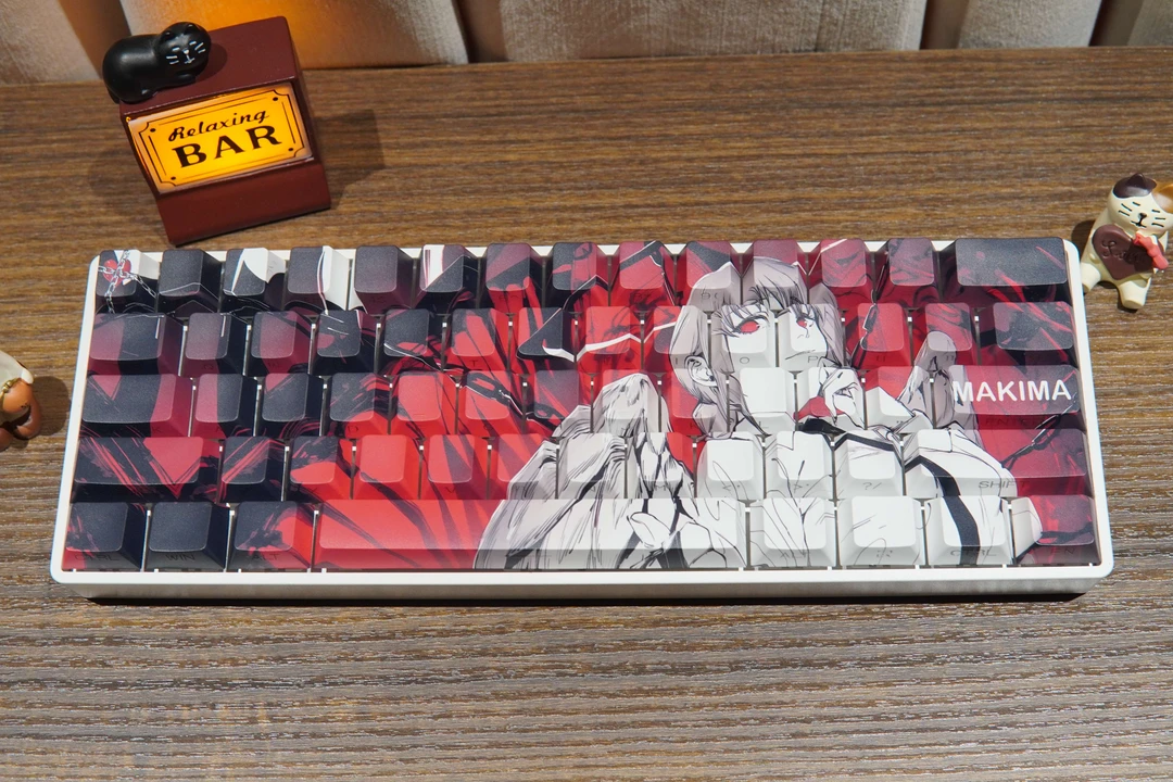 【Makima玛奇玛】键帽原厂侧刻透光pbt热升华个性创意动漫磁轴键帽