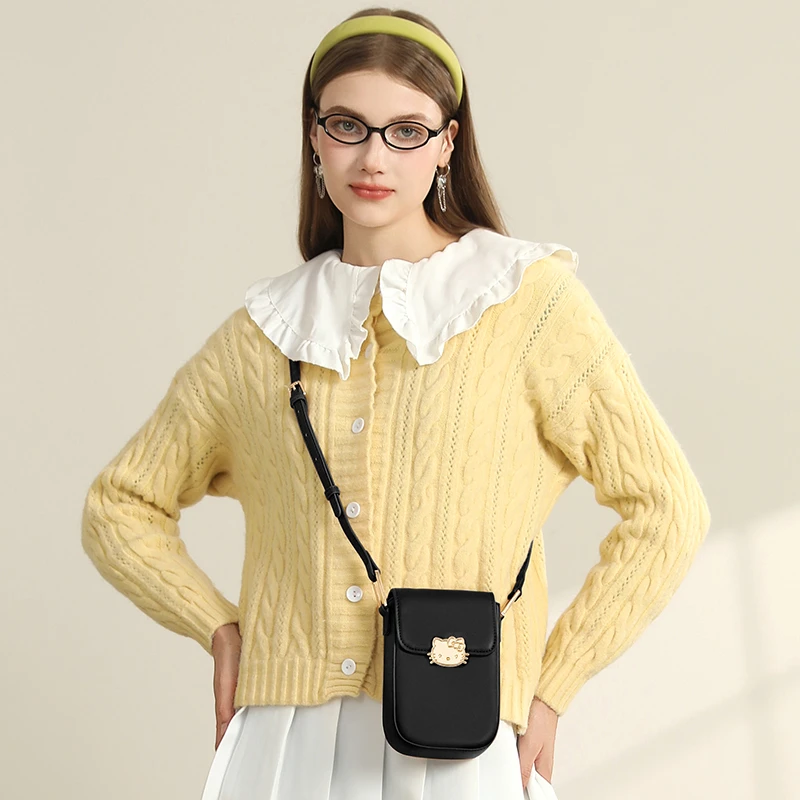 麦斯卡三丽鸥凯蒂猫系列手机包女士便携小包包HHF41141