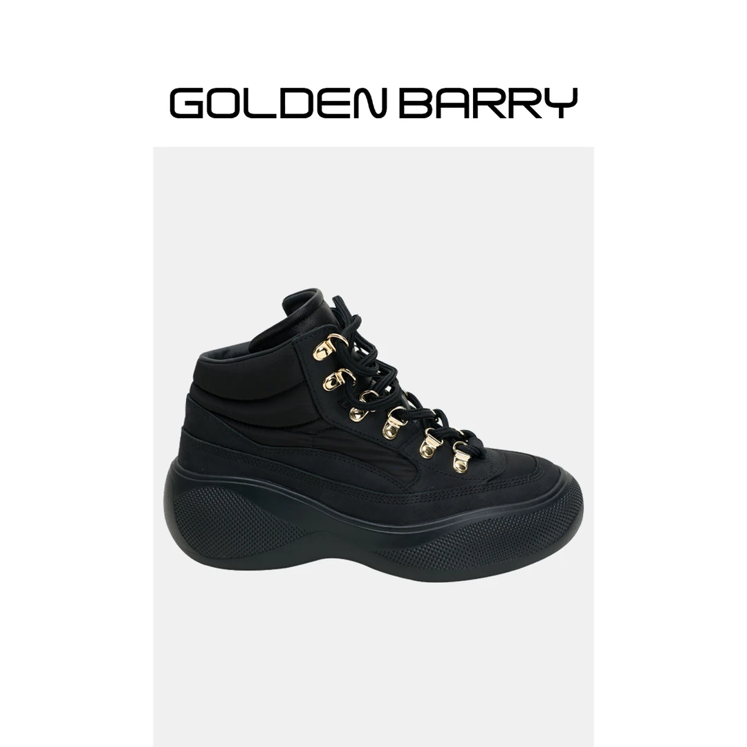GOLDENBARRY|642022厚底高帮老爹鞋