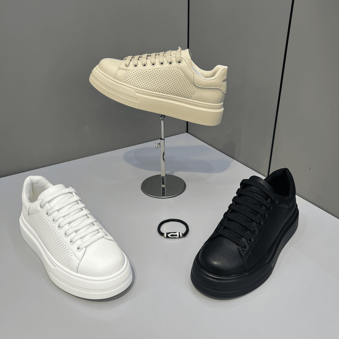 2024新款BJ家男士时尚轻奢高定设计百搭休闲超轻软底透气男款潮鞋