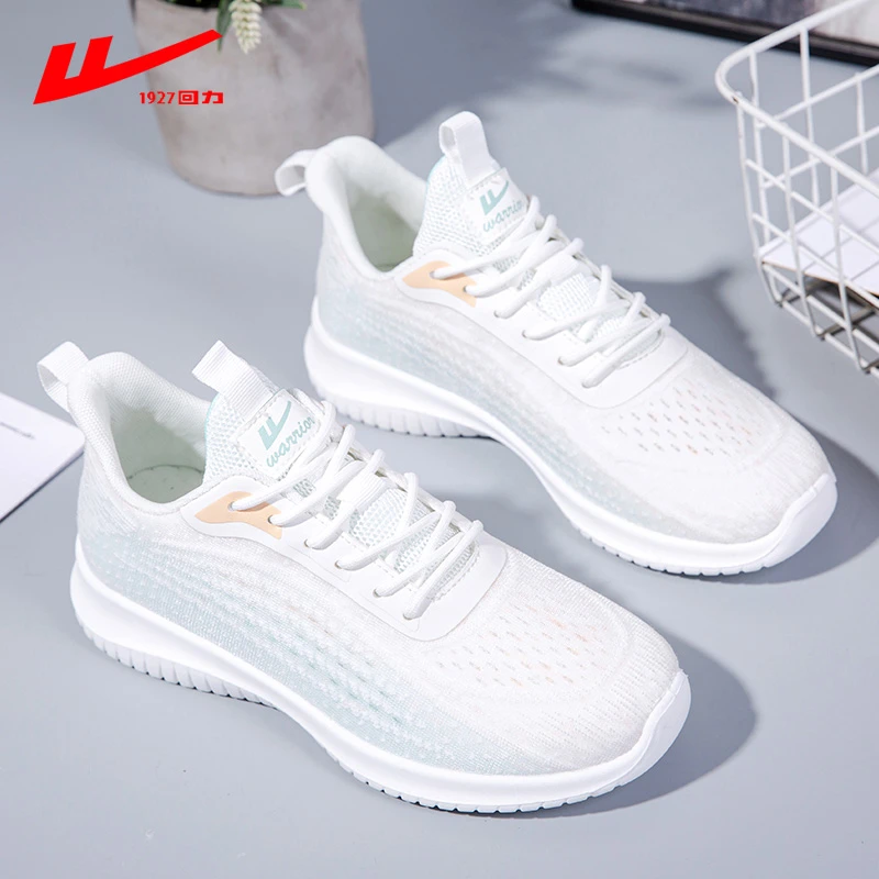 Warrior/回力女鞋2023夏季新款运动鞋轻便透气网鞋休闲软底网面鞋