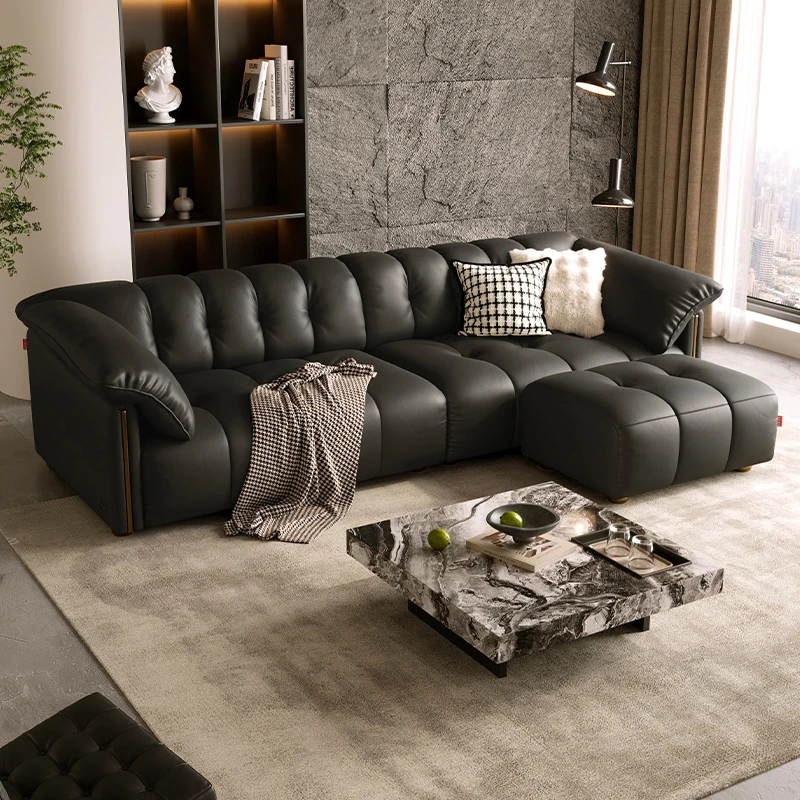 特惠不支持延期发货顾家家居真皮泡芙拉点沙发脚凳组合1320