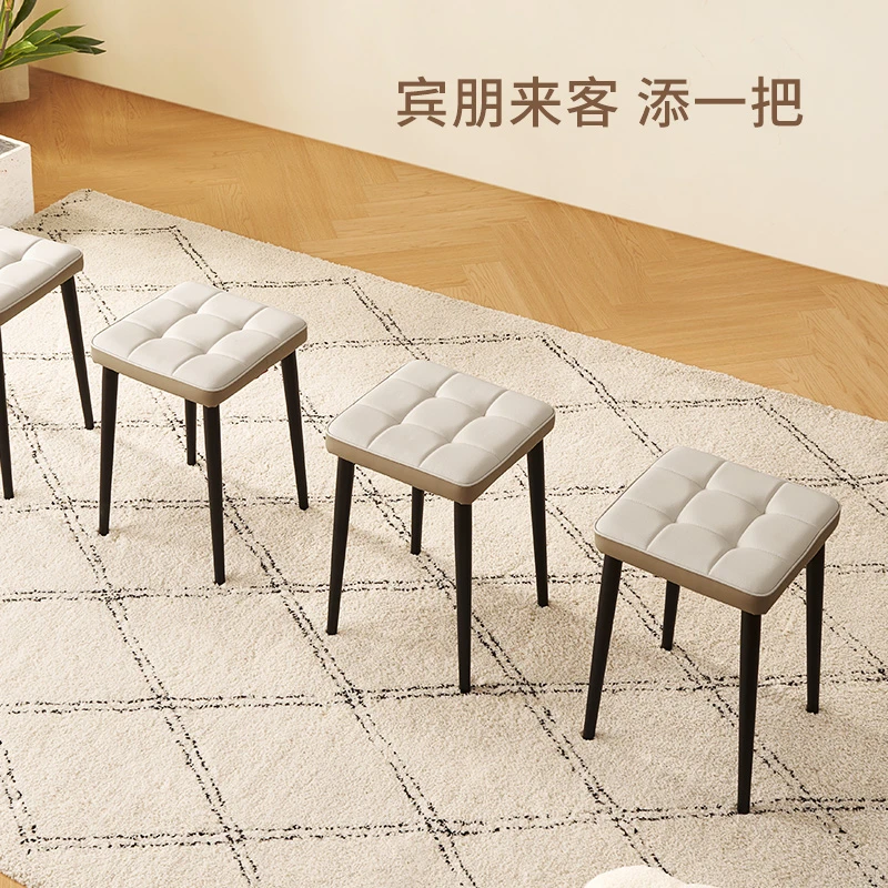 【赠】顾家家居KUKAHOME餐桌凳叠叠凳碳素钢餐厅椅子凳子DS3400 XJ