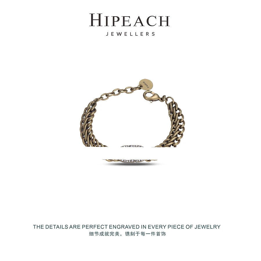 ♠古巴伦复古♠轻奢百搭极简风格手工手链HTDG0006
