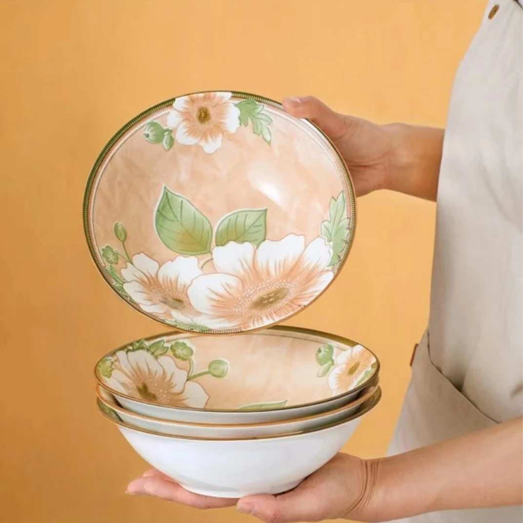 3个装/陶瓷家用大碗斗笠碗汤碗面碗螺蛳粉碗餐具