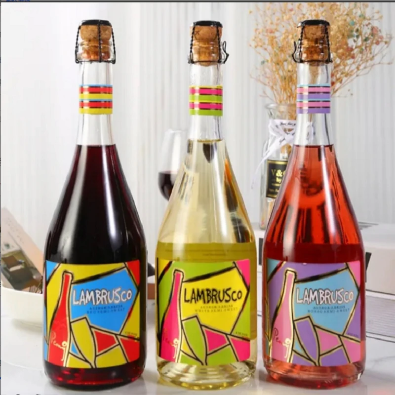 【俄优选】俄罗斯进口香槟起泡酒半甜白粉红起泡酒8度750ml