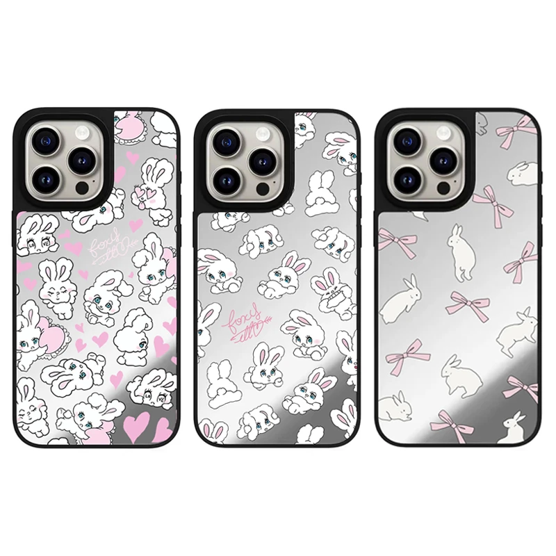 爱心小兔foxy丝带兔子iPhone16Promax苹果手机壳适用15 14保护套