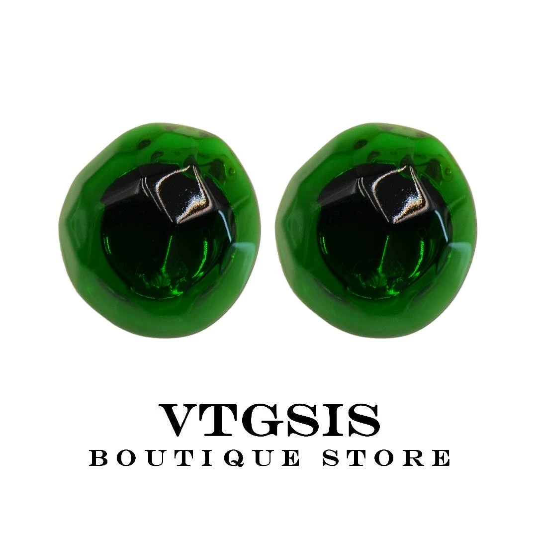 VTGSIS 合金耳饰 21844绿野奇迹绿色耳夹耳饰时尚百搭【直播同价】