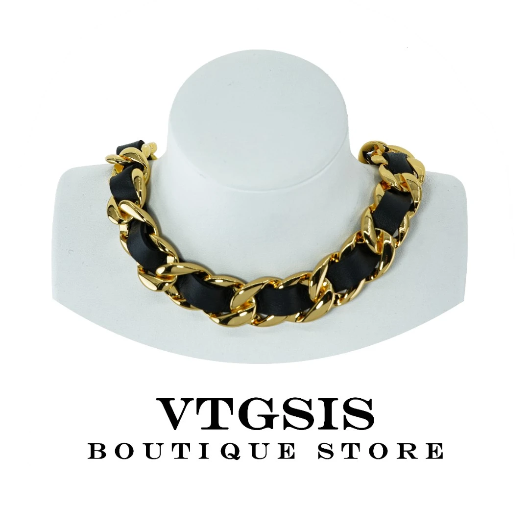 VTGSIS 合金皮质项链 3562黑色穿皮项链【直播同价】