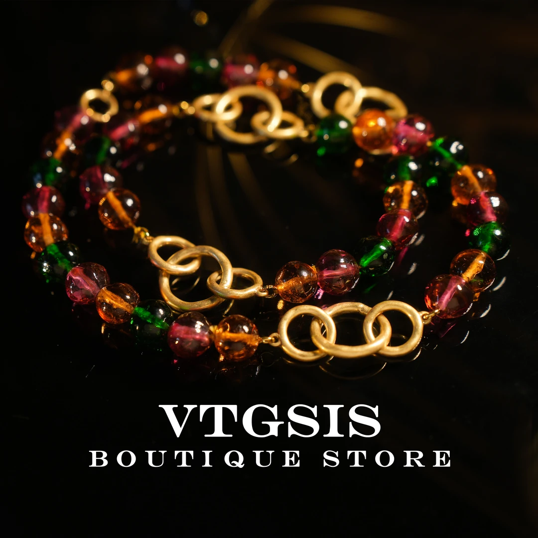 VTGSIS 合金琉璃项链 3824糖果庄园彩色珠珠项链时尚【直播同价】