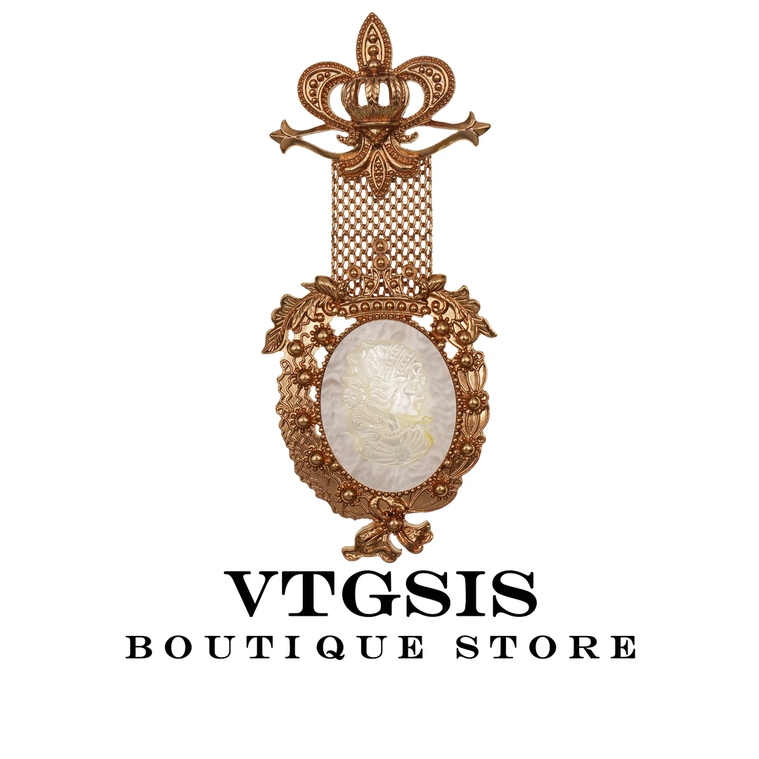 VTGSIS 合金琉璃胸针 5855维尔女皇时尚皇冠白色胸针【直播同价】