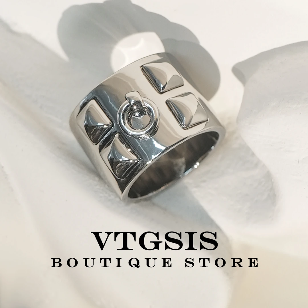 VTGSIS 合金戒指 1267自然律动银色戒指饰品【直播同价】