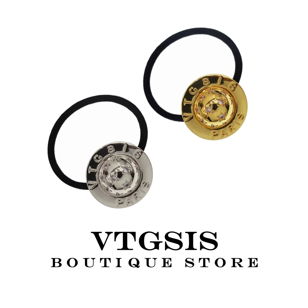 VTGSIS 8029凯旋门系列金球银球头绳发绳气质百搭复古【直播同价】