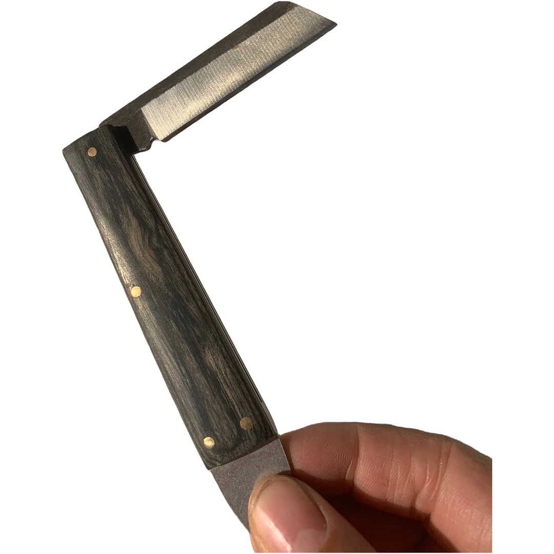 亚克力手把锋钢嫁接牙椄两用折叠锋钢嫁接刀高端两用嫁接刀