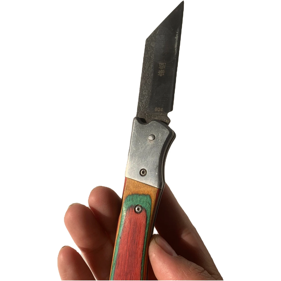 彩色木柄804老锋钢嫁接刀赠一卷3公分嫁接膜