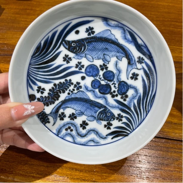 福利品鱼藻小壶承手绘