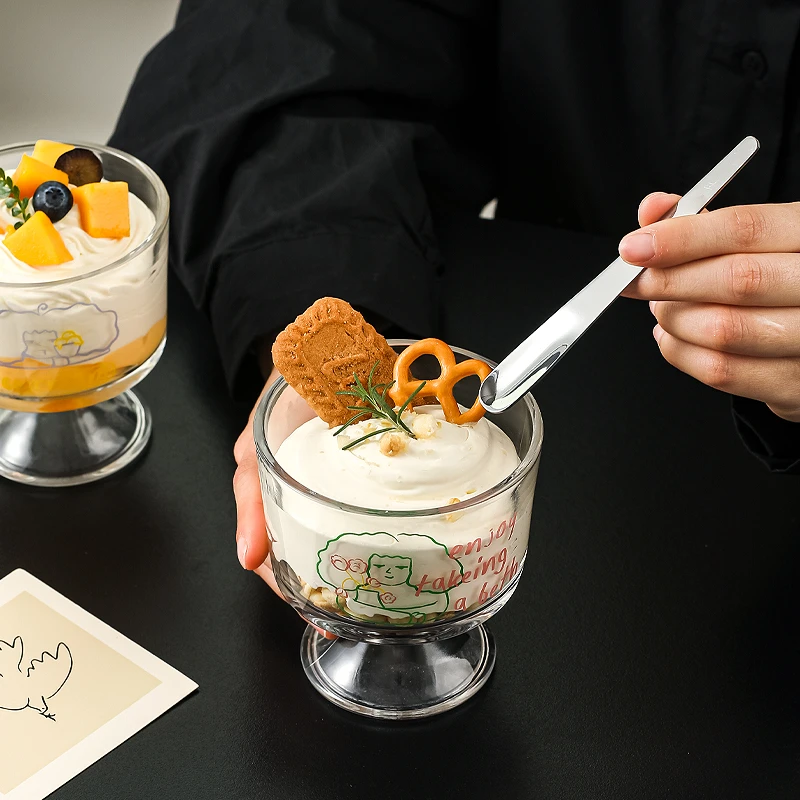 川岛屋不锈钢甜品勺子精致冰淇淋勺蛋糕燕麦咖啡勺希腊酸奶碗刮勺