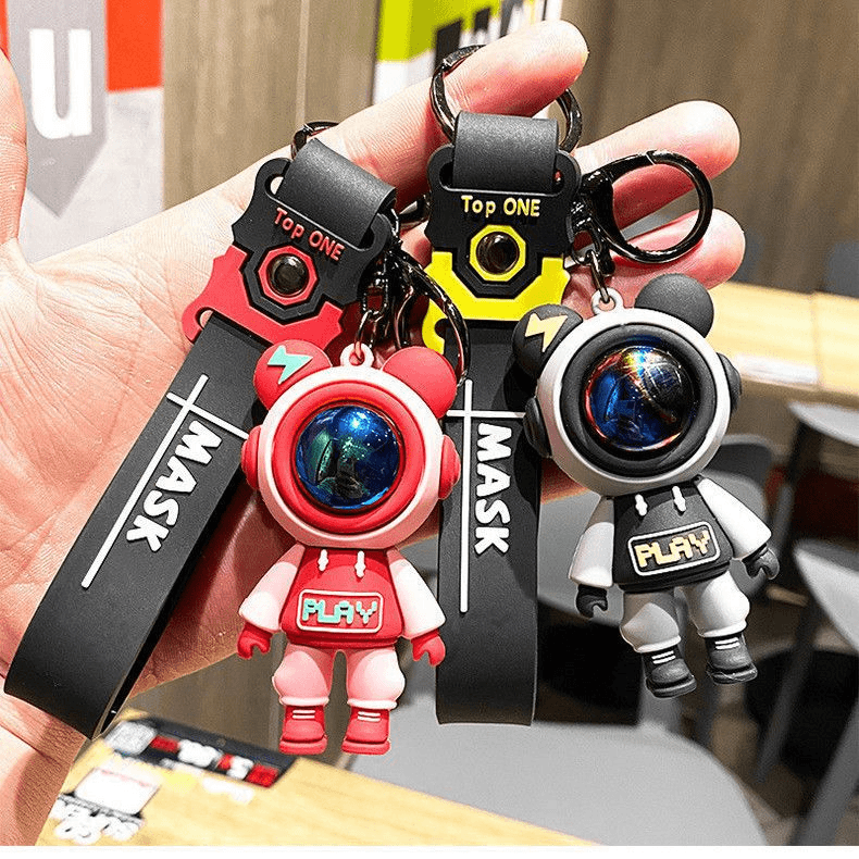 【两元福利】【颜色随机】闪电小熊个性卡通钥匙扣男女精致钥匙链可爱