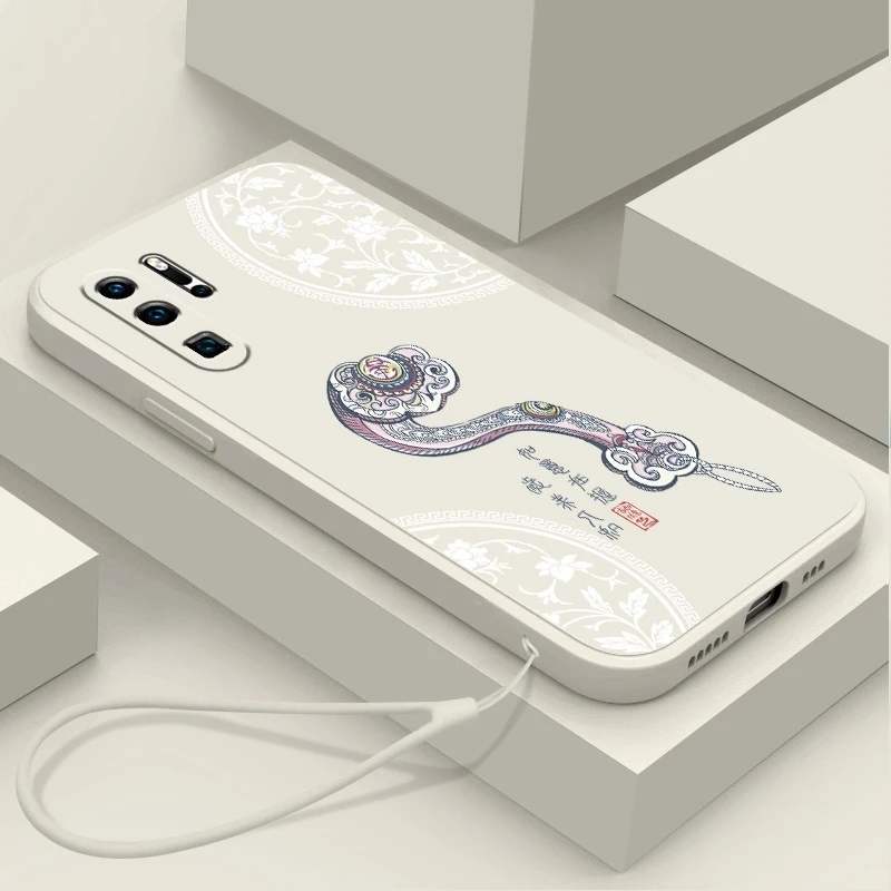 华为p30pro手机壳硅胶软壳防摔直边超薄镜头全包男女款潮牌如意